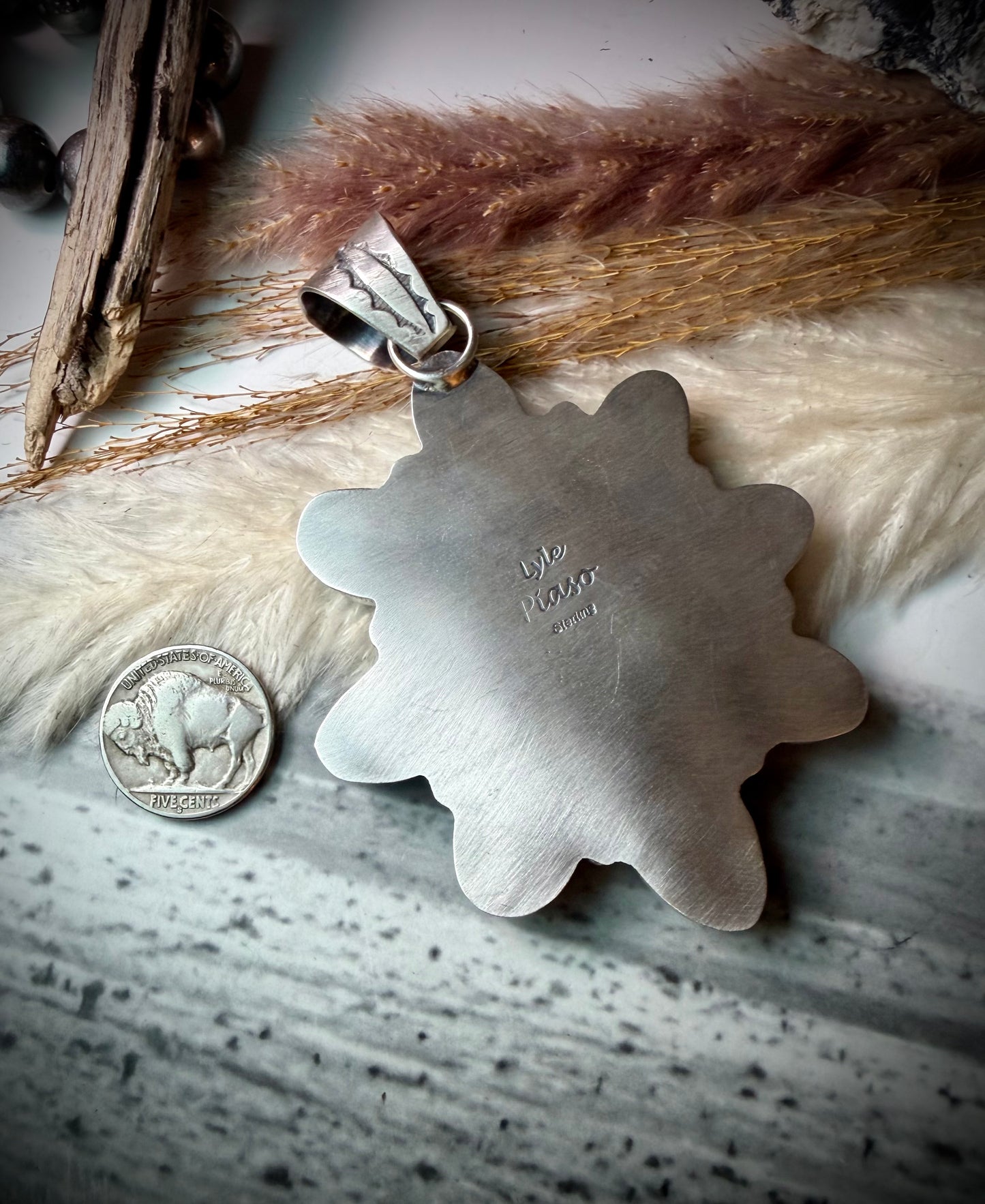 Large Fox Cluster Pendant by Lyle Piaso