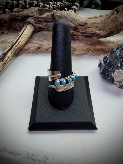 Infinity Feather Adjustable Ring