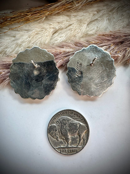Mother of Pearl Cluster Earings