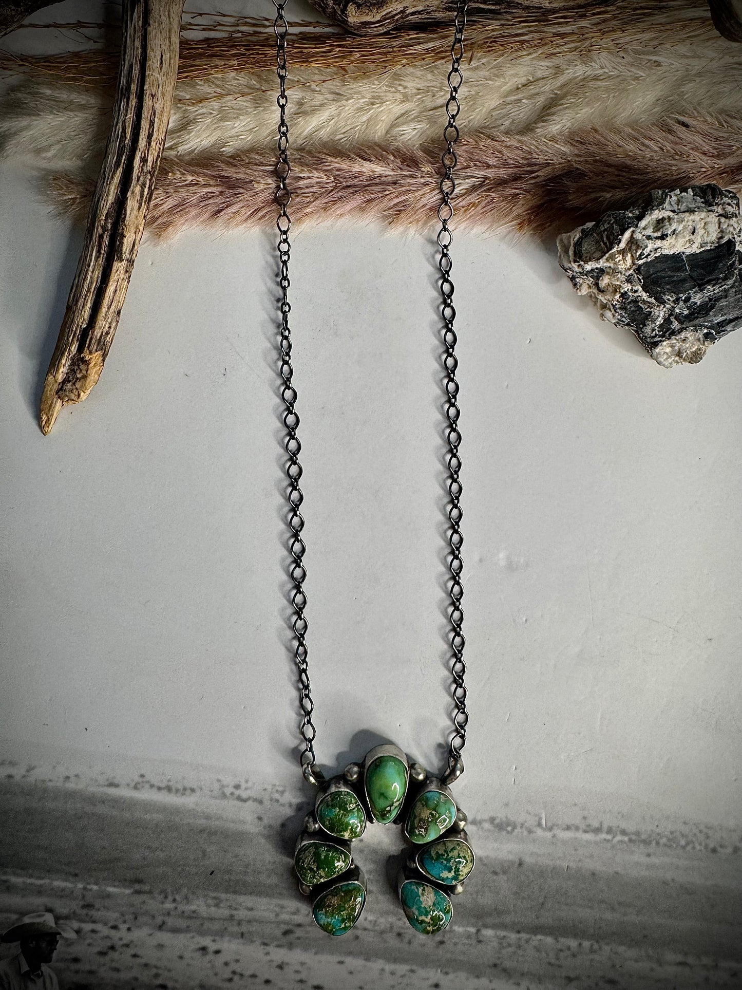 Sonoran Gold Turquoise Naja Necklace