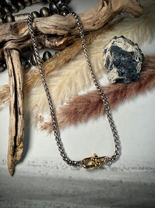 Mixed Metal Necklace- Multiple Lengths