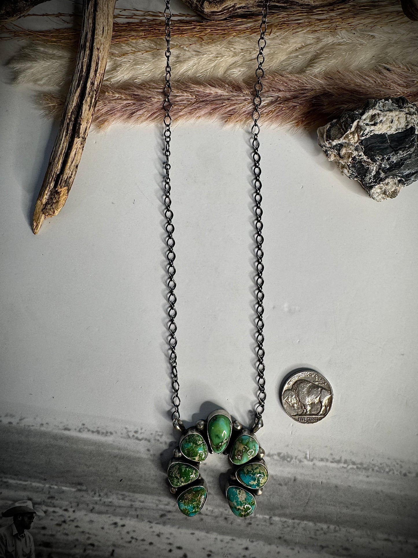 Sonoran Gold Turquoise Naja Necklace