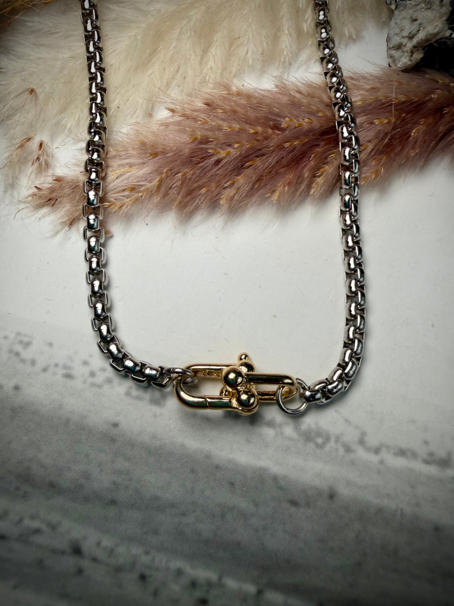 Mixed Metal Necklace- Multiple Lengths