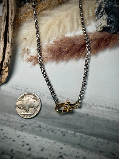 Mixed Metal Necklace- Multiple Lengths