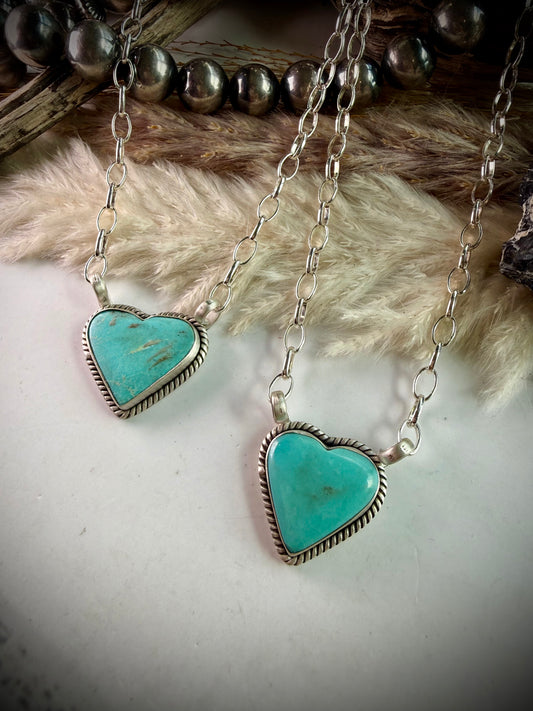 Turquoise Heart Necklace