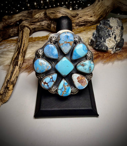 Golden Hills Adjustable Cluster Ring by Gabby