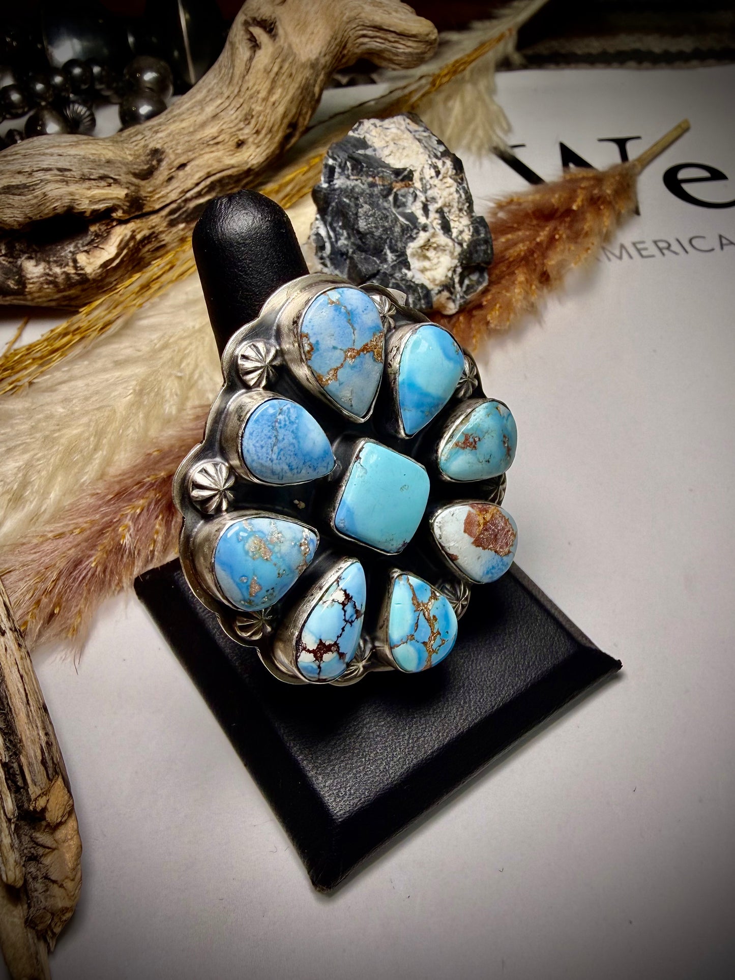 Golden Hills Adjustable Cluster Ring by Gabby