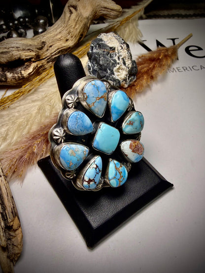 Golden Hills Adjustable Cluster Ring by Gabby