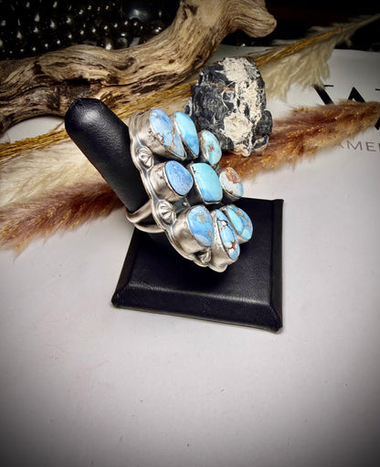Golden Hills Adjustable Cluster Ring by Gabby