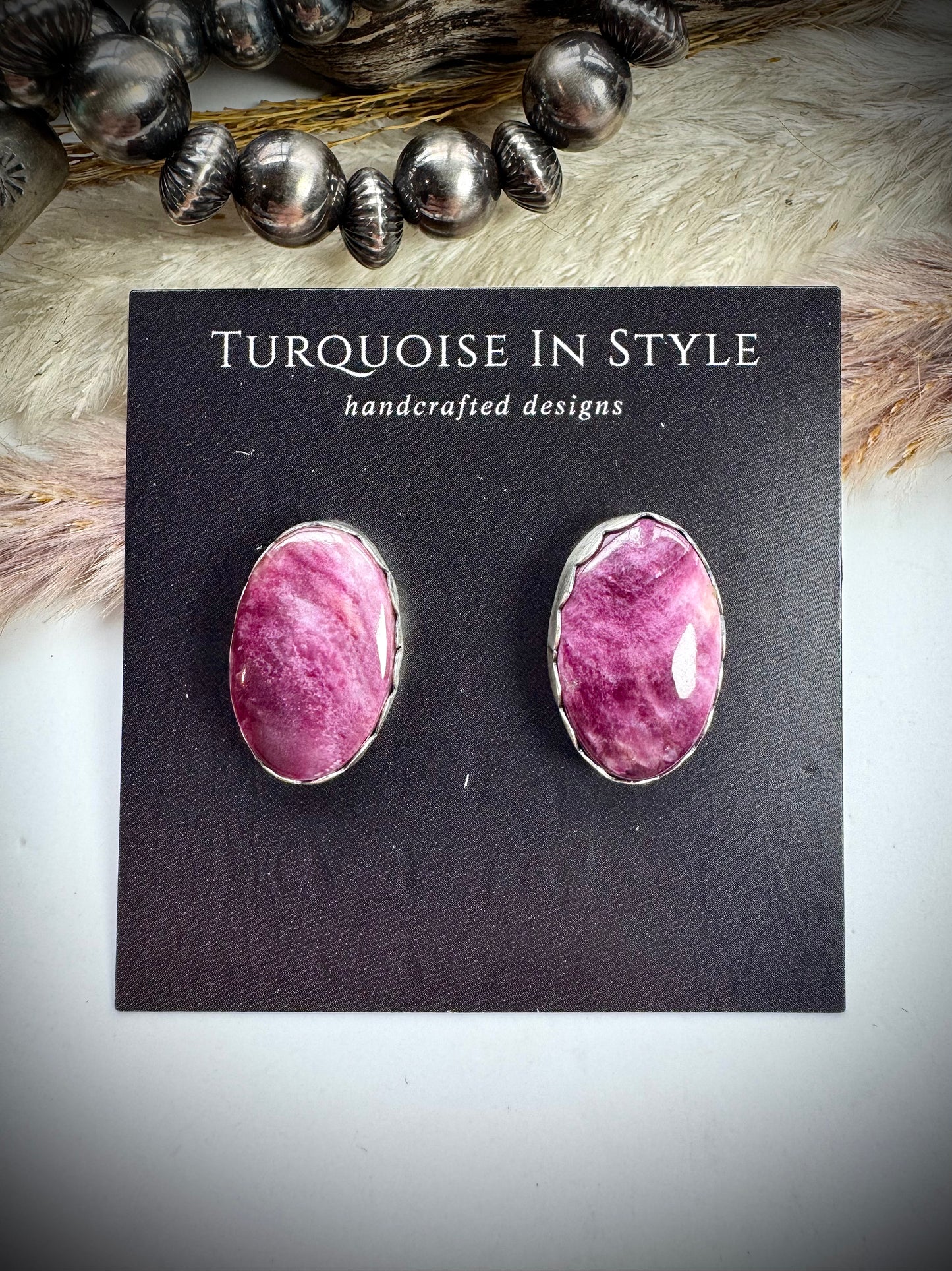 Purple Spiny Earrings