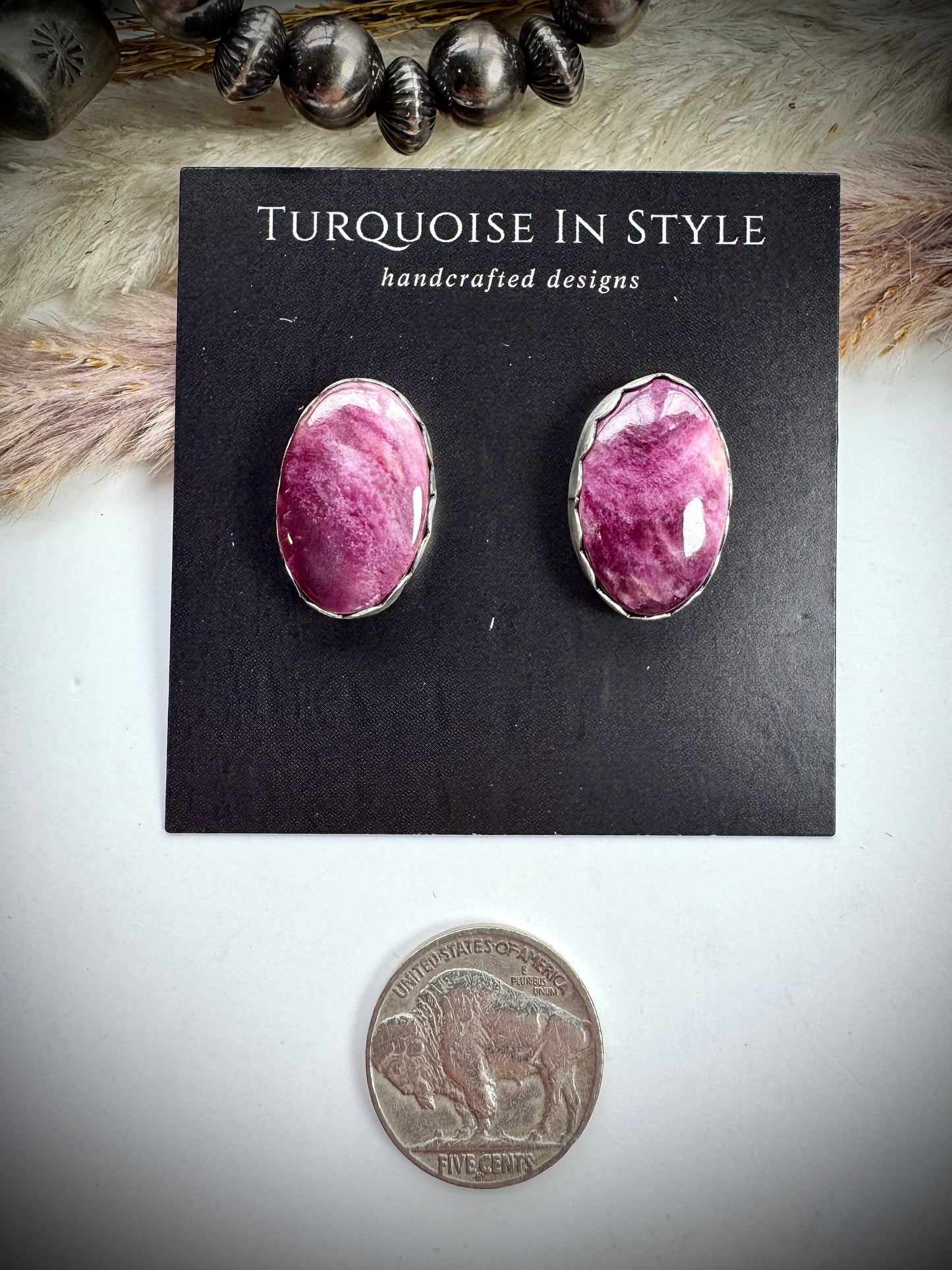 Purple Spiny Earrings