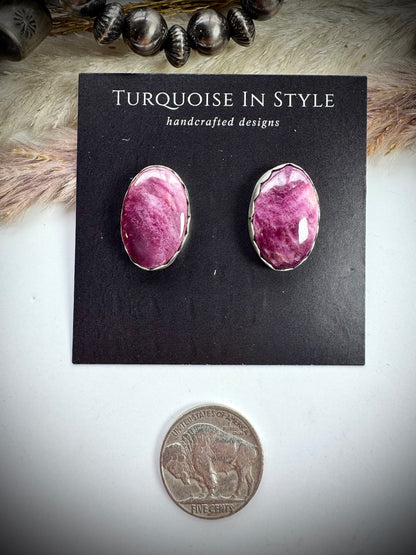 Purple Spiny Earrings