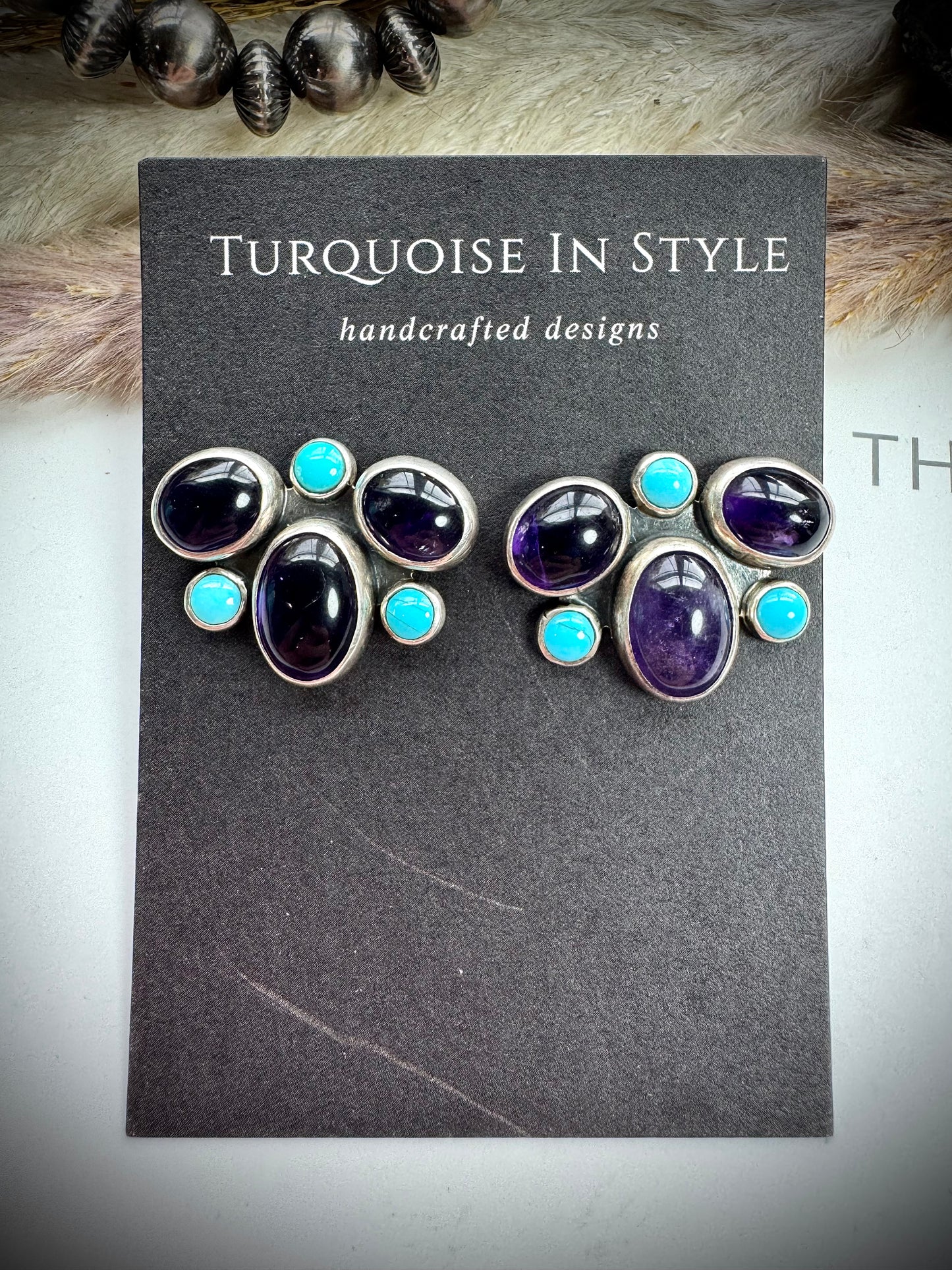 Federico Amethyst & Sleeping Beauty Earrings