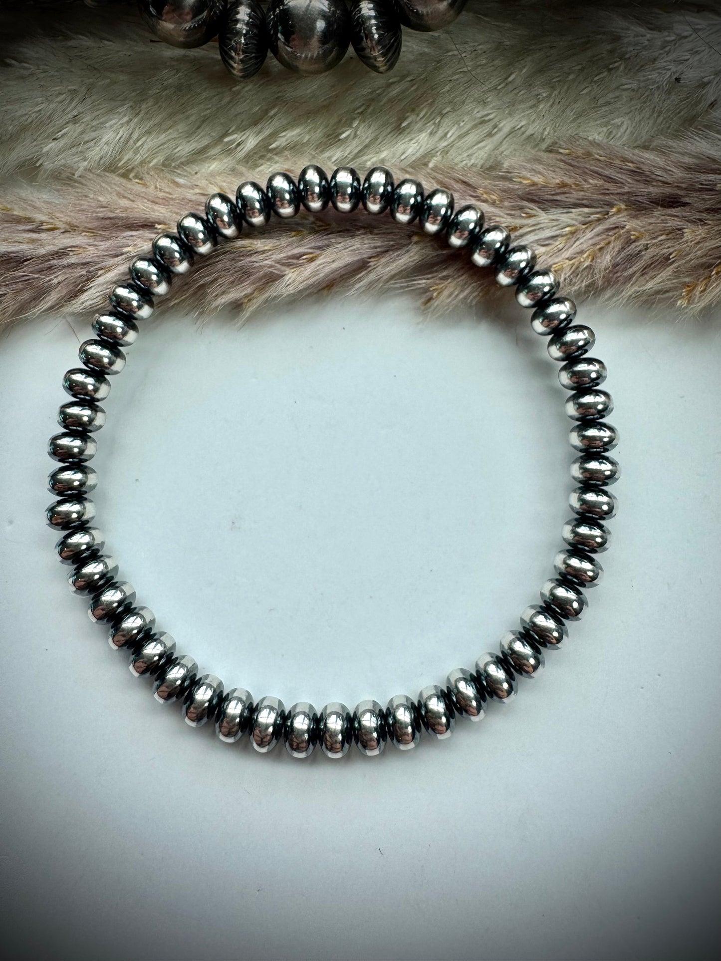5.5mm Saucer Stretch Bracelet