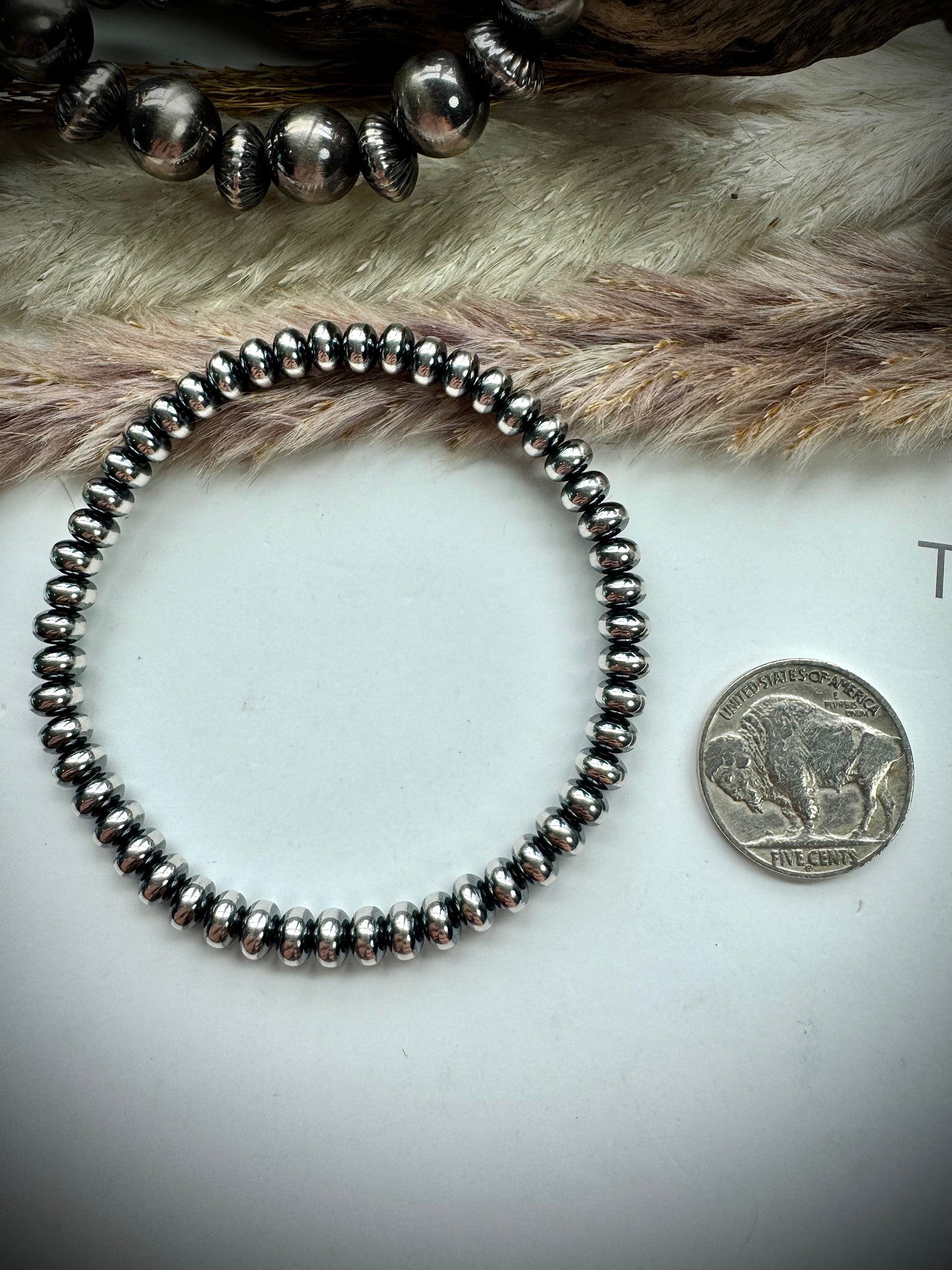 5.5mm Saucer Stretch Bracelet