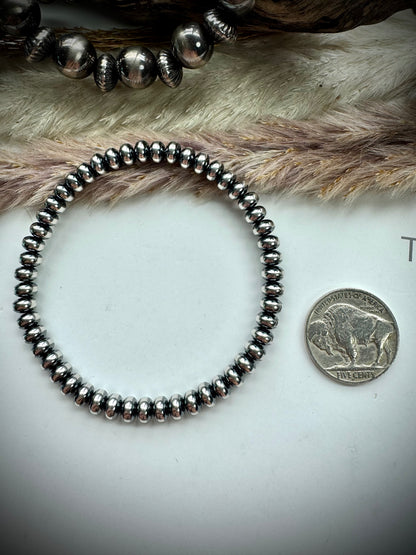 5.5mm Saucer Stretch Bracelet