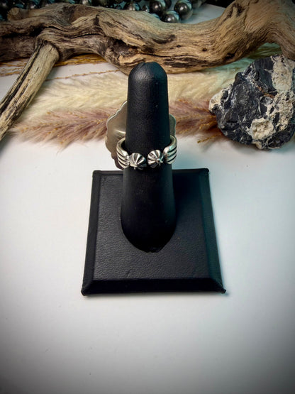 Marcella James Orange Spiny Cluster Ring