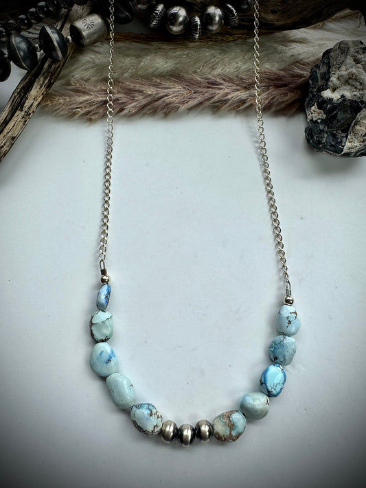 Golden Hills on Chain Necklace