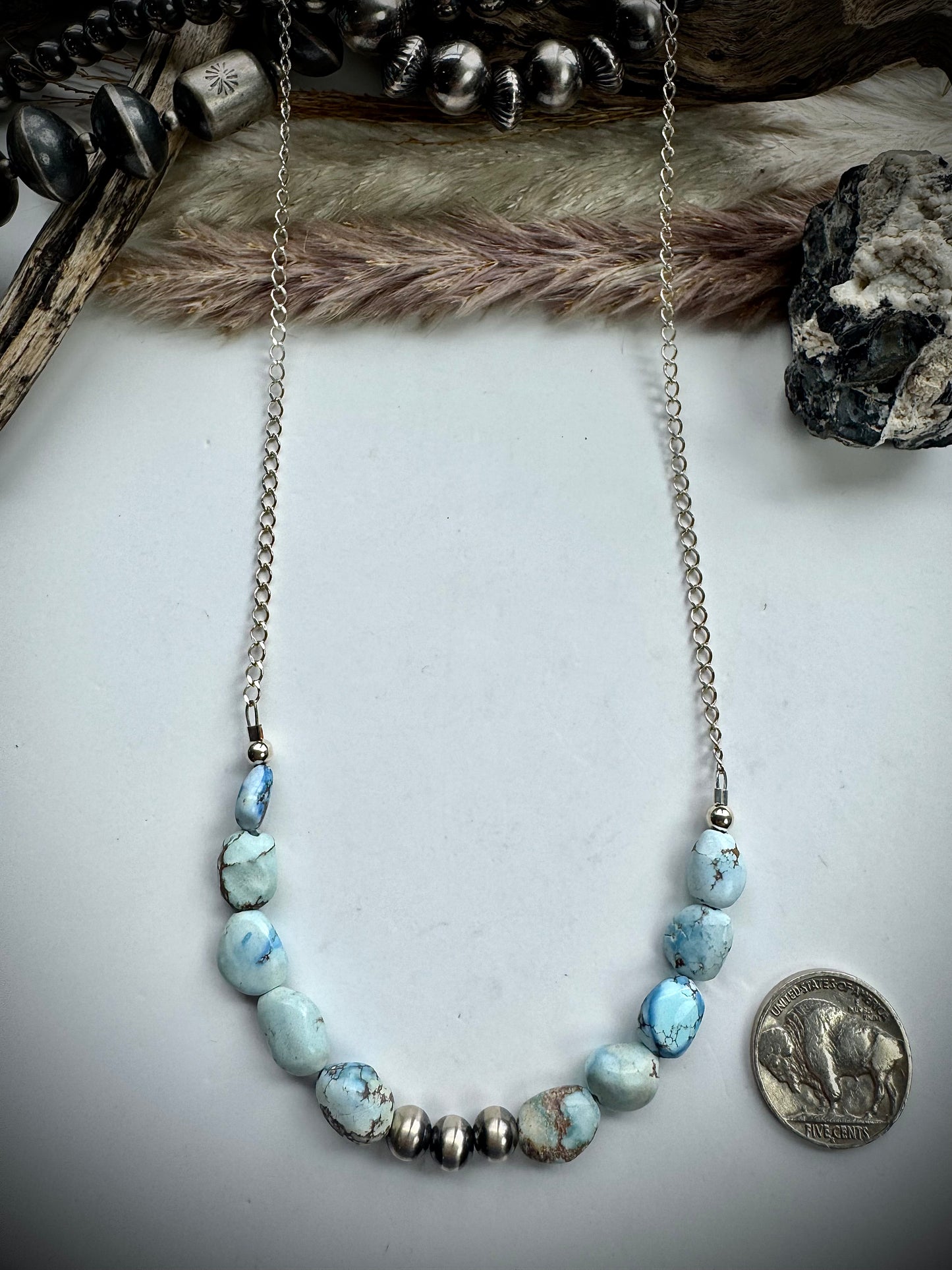 Golden Hills on Chain Necklace