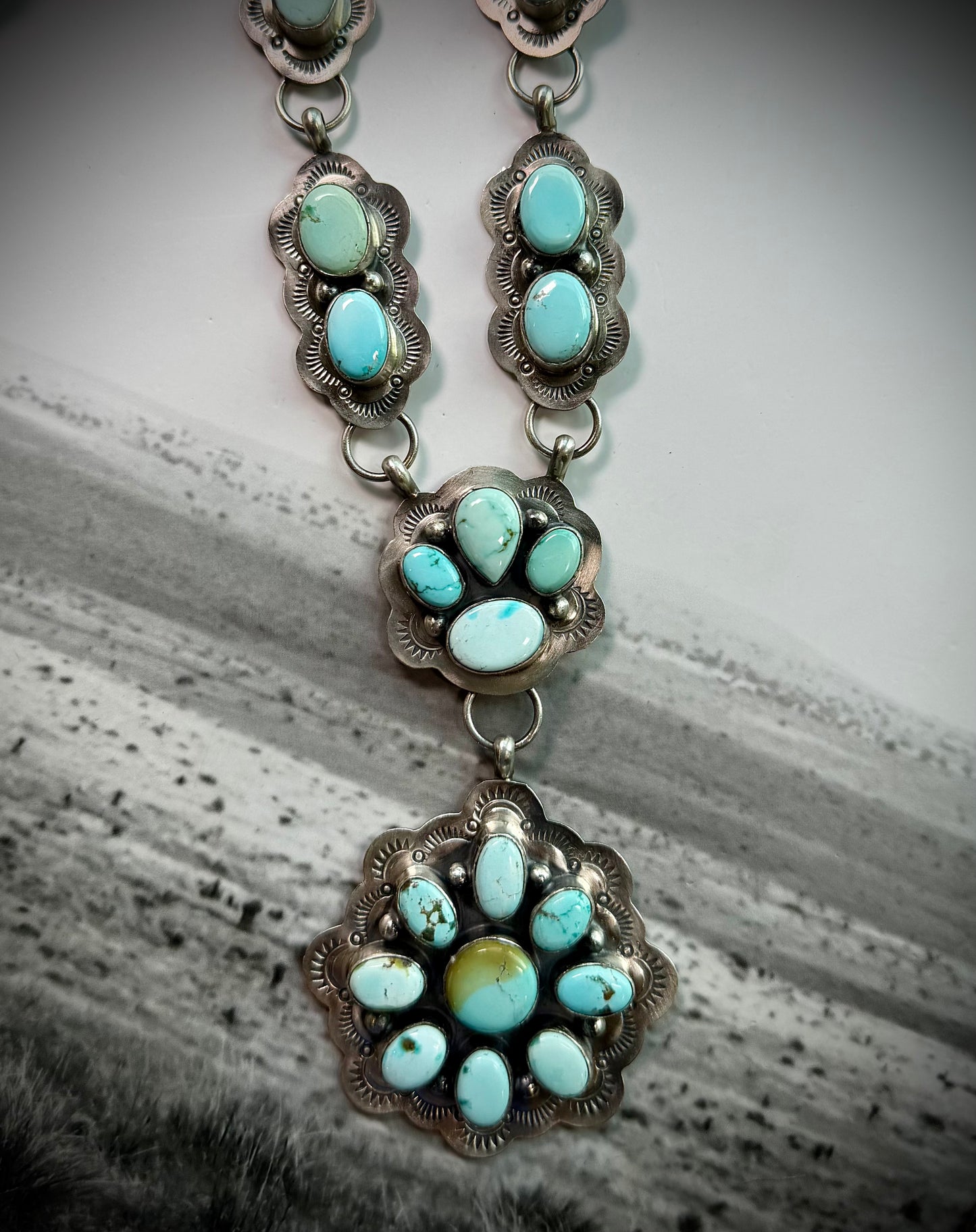 Lyle Piaso Dry Creek Cluster Necklace