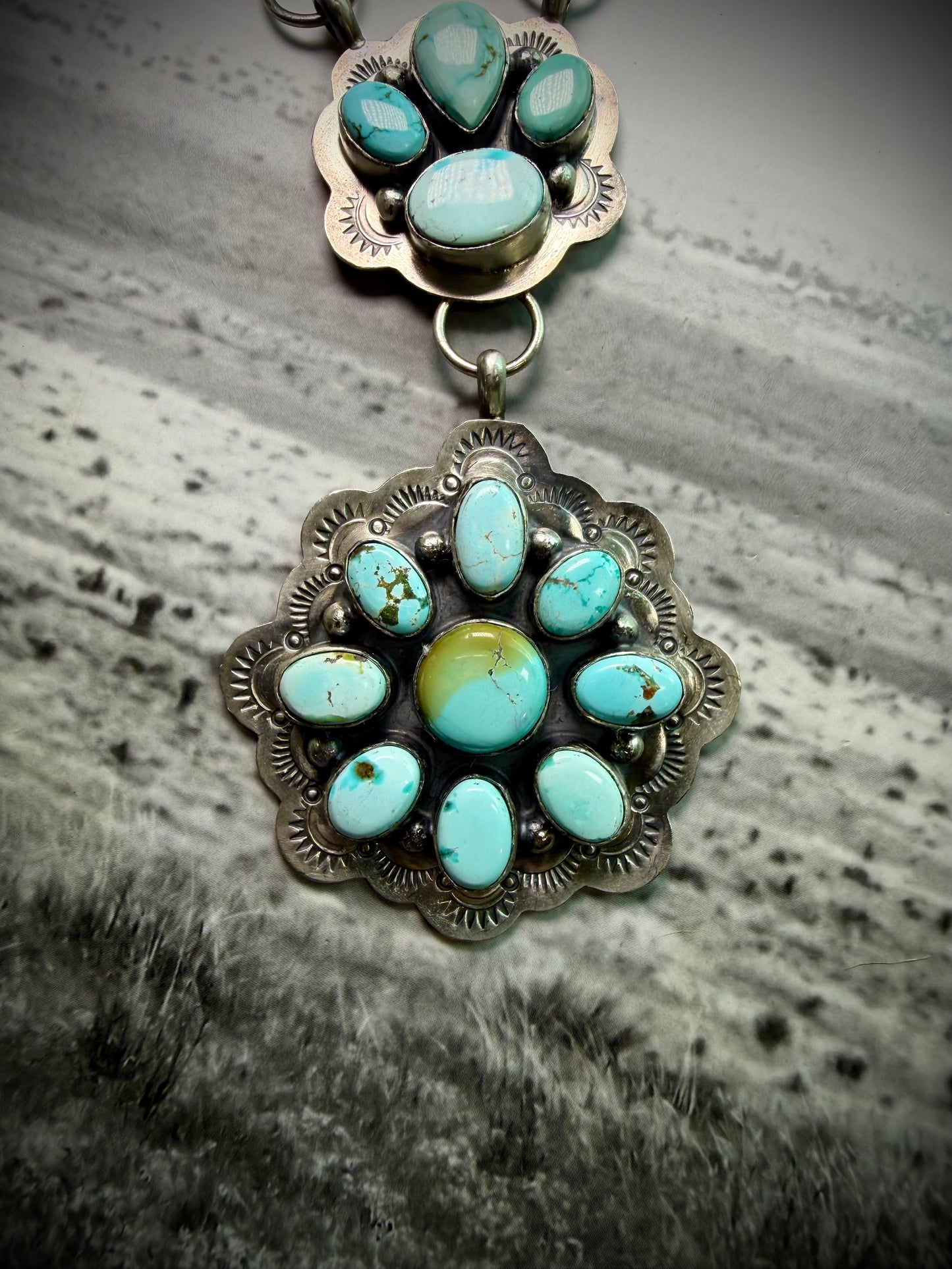 Lyle Piaso Dry Creek Cluster Necklace