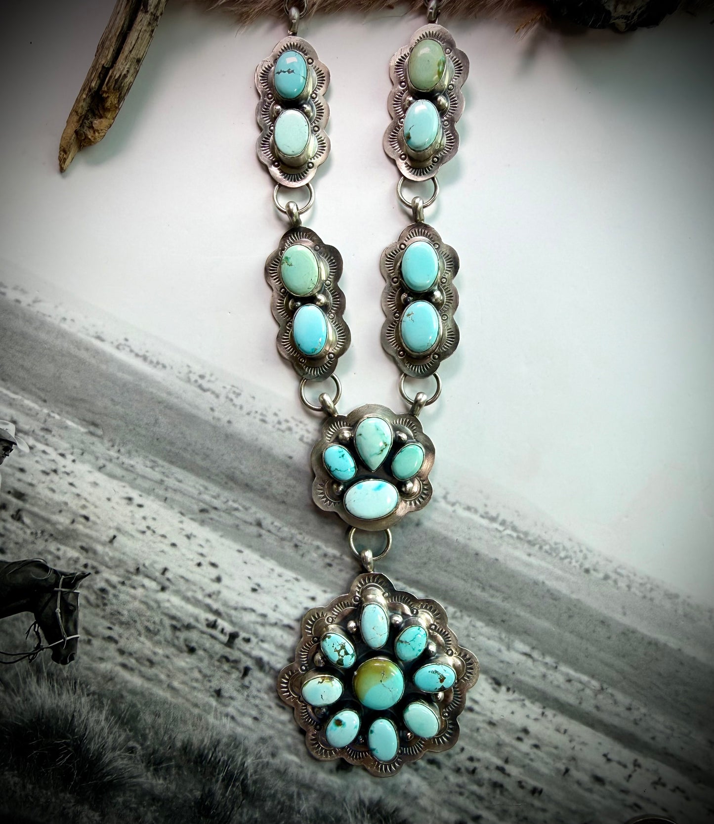 Lyle Piaso Dry Creek Cluster Necklace