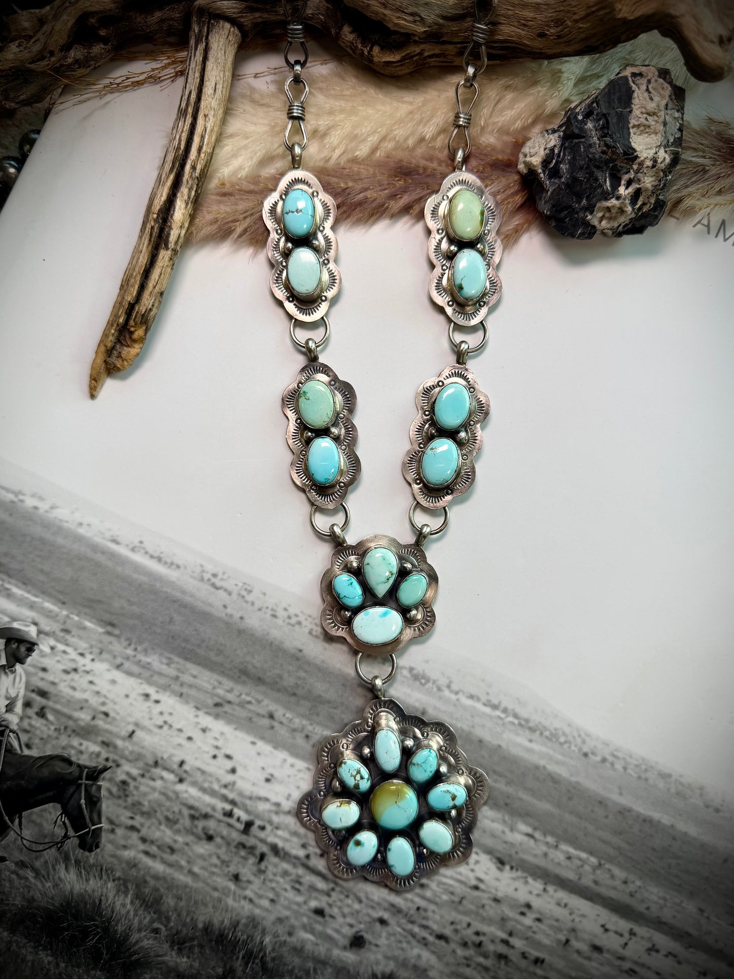 Lyle Piaso Dry Creek Cluster Necklace