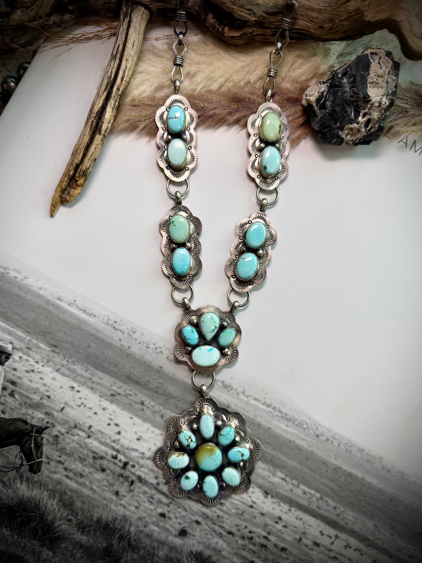 Lyle Piaso Dry Creek Cluster Necklace