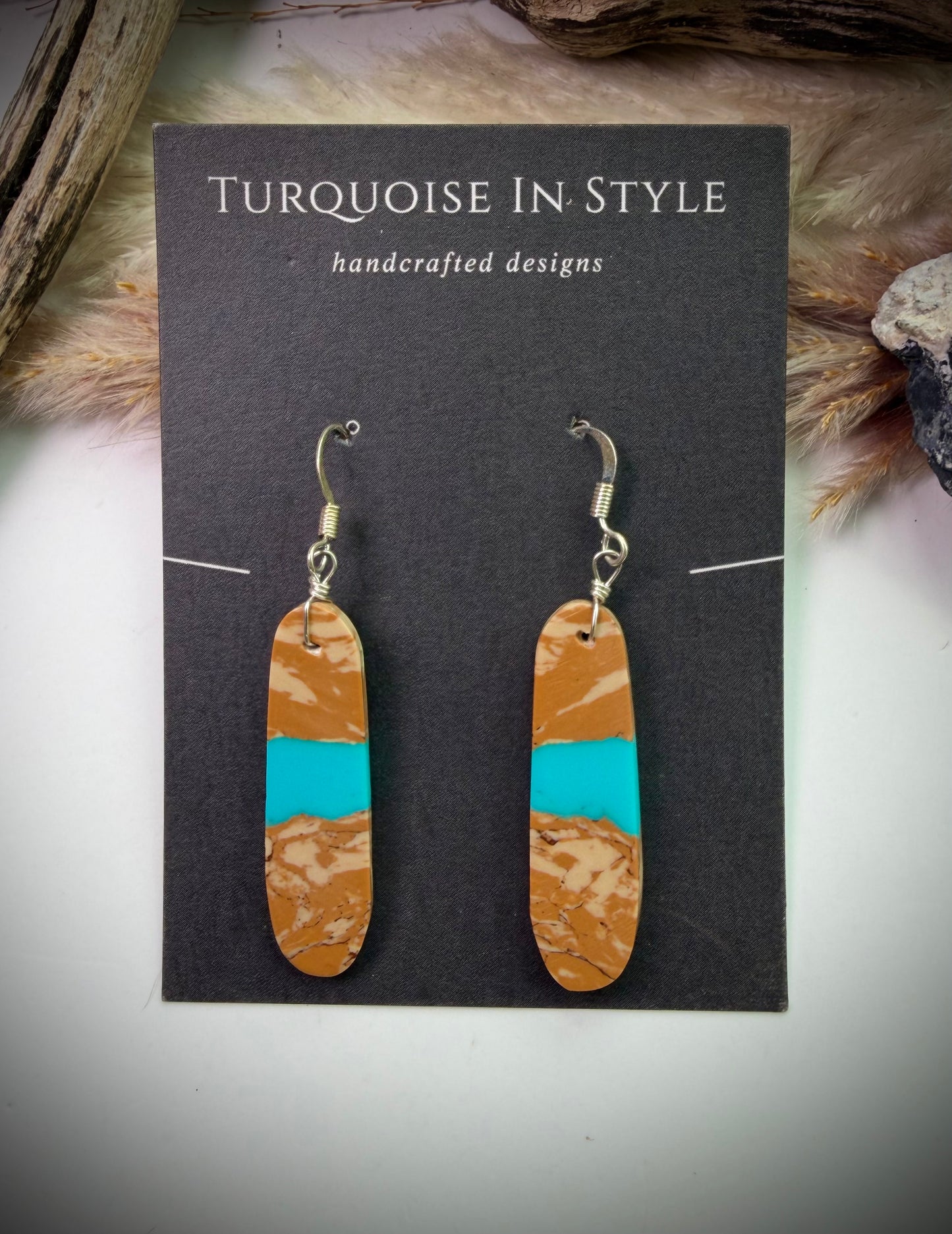 Royston Ribbon Slab Earrings