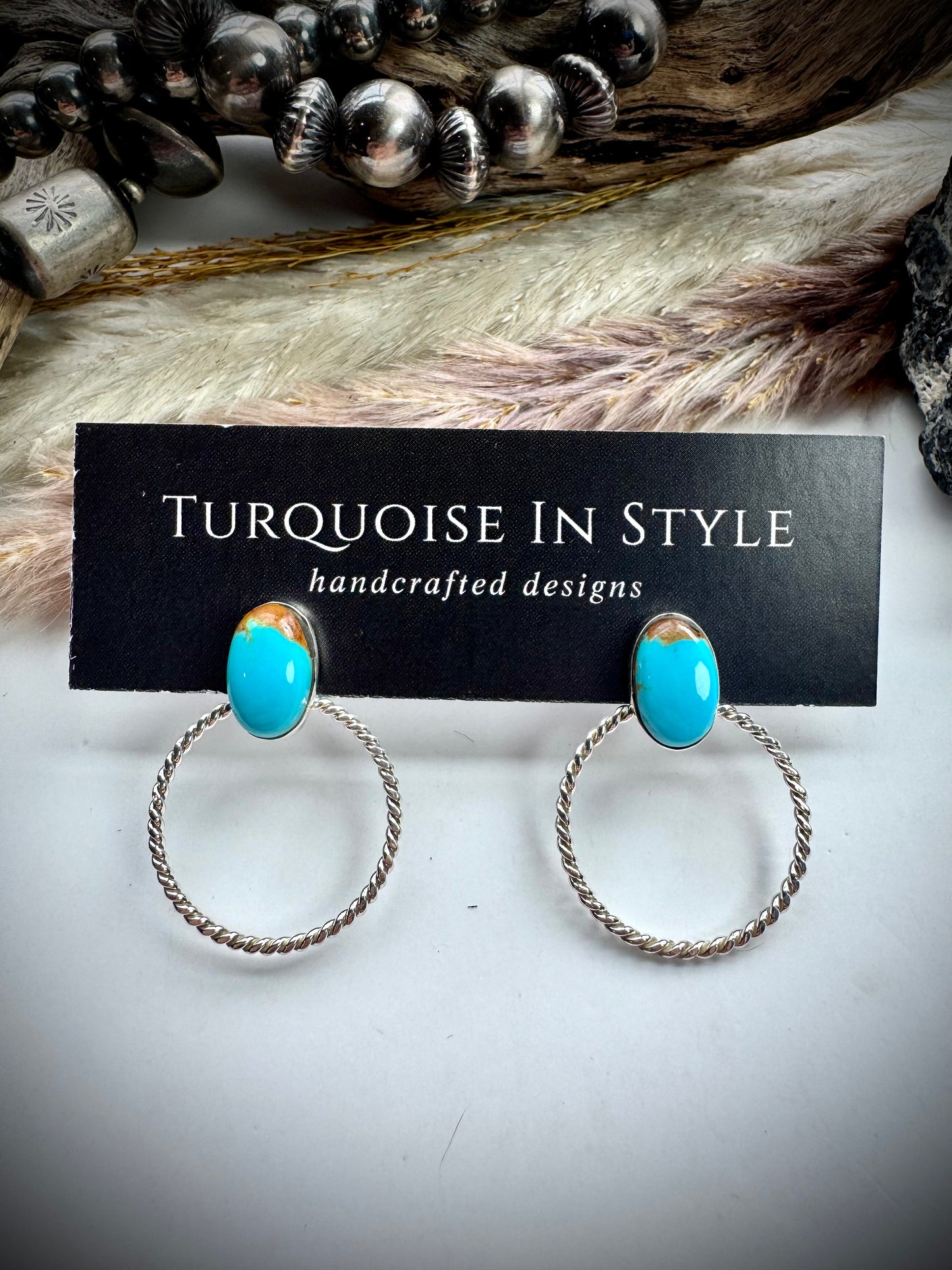 Turquoise Hoop Earring
