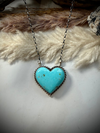 Chassity Belone Kingman Heart Necklace