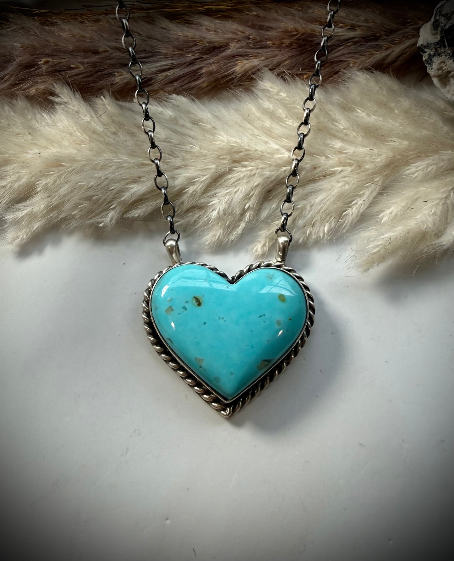 Chassity Belone Kingman Heart Necklace