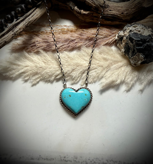 Chassity Belone Kingman Heart Necklace