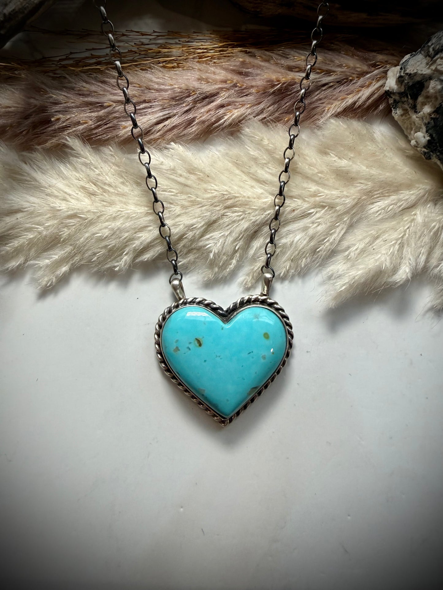 Chassity Belone Kingman Heart Necklace