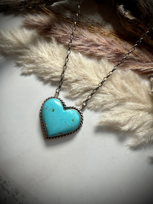 Chassity Belone Kingman Heart Necklace