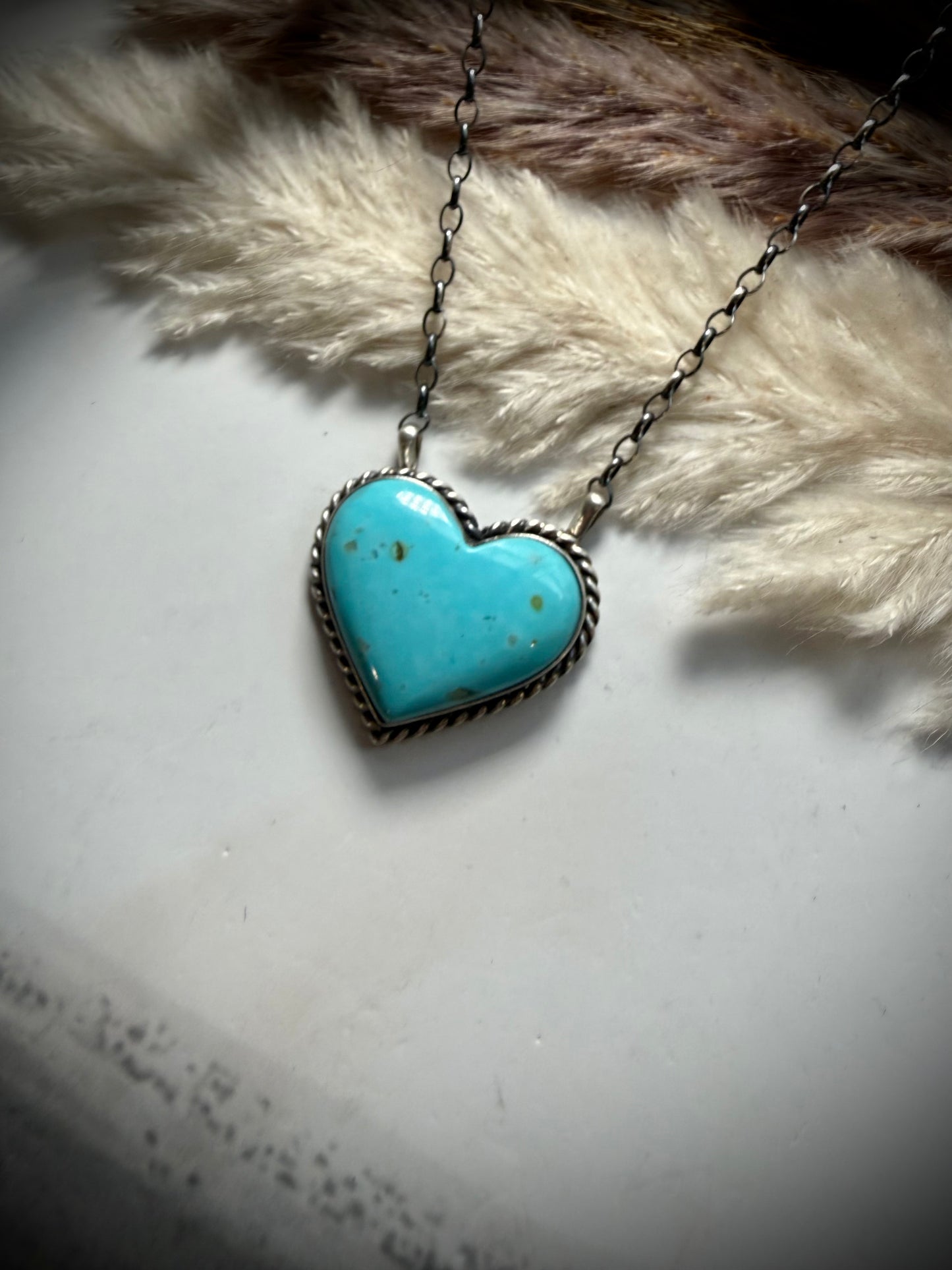 Chassity Belone Kingman Heart Necklace