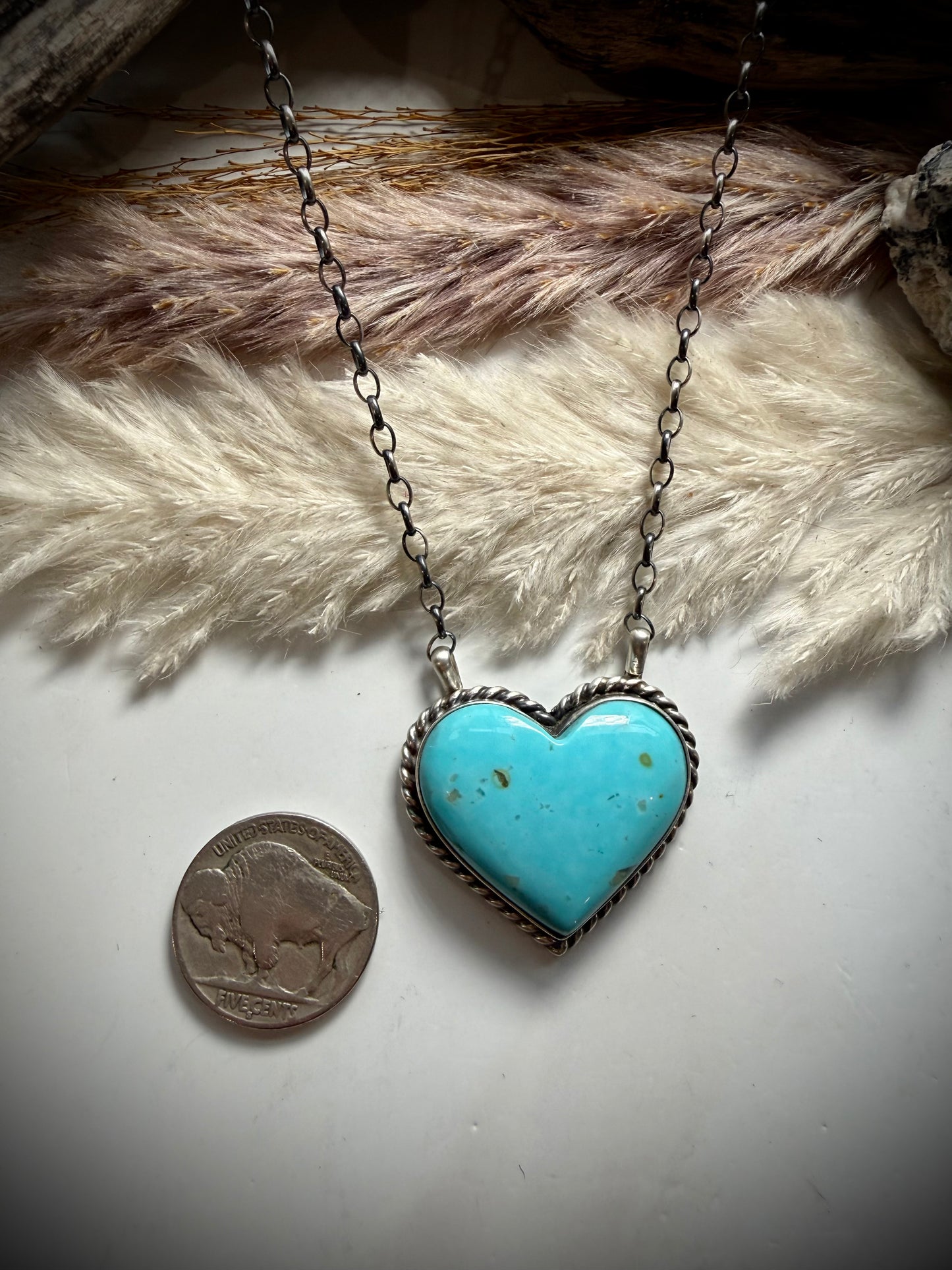 Chassity Belone Kingman Heart Necklace