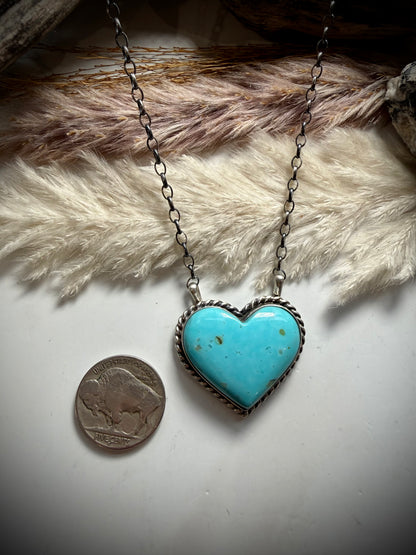Chassity Belone Kingman Heart Necklace