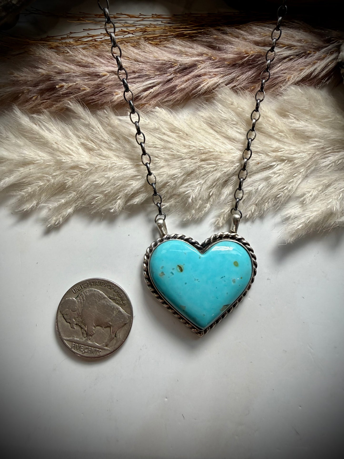 Chassity Belone Kingman Heart Necklace