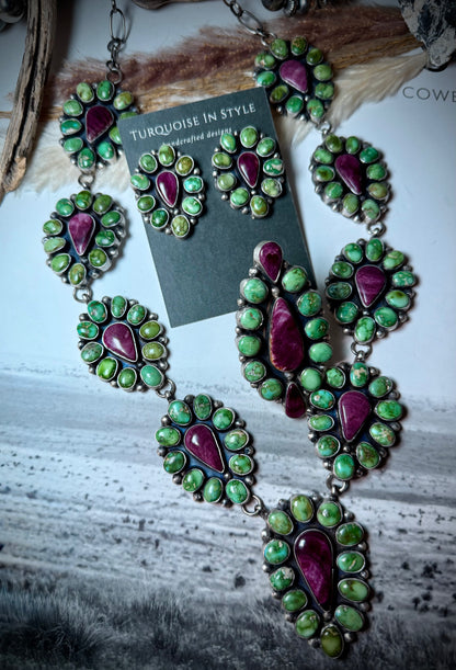 Ella Peter Sonoran and Purple Spiny Ring Adjustable