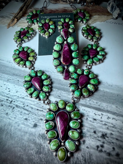 Ella Peter Sonoran and Purple Spiny Ring Adjustable