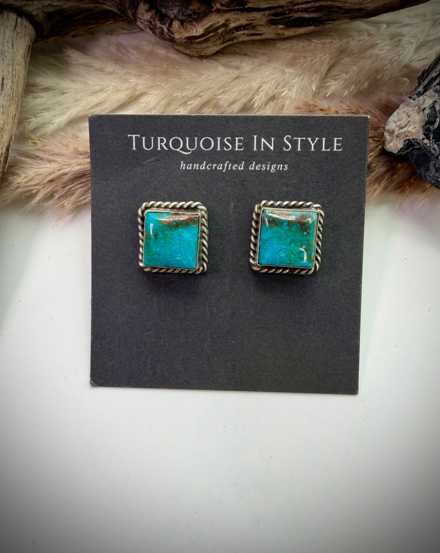 Judith Dixon Square Studs #3