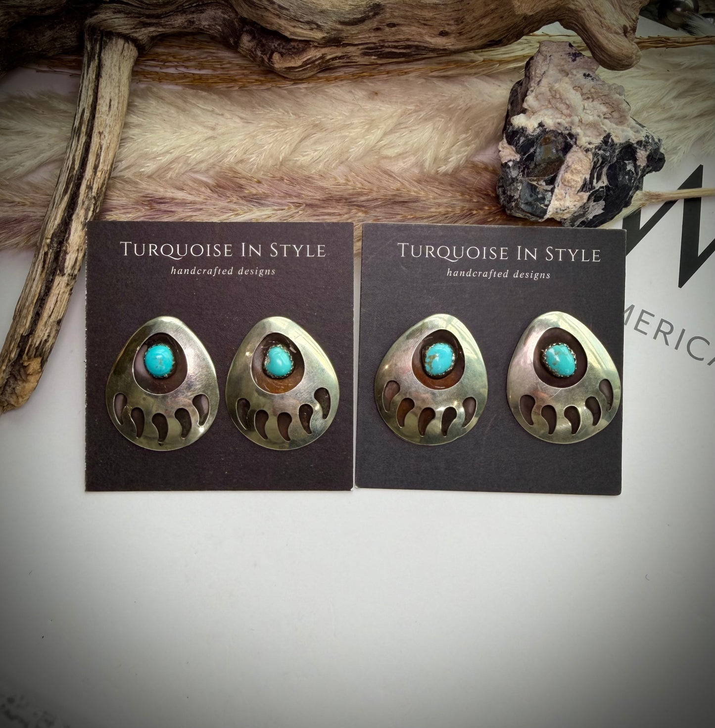 Virgina John Kingman Bear Paw Studs