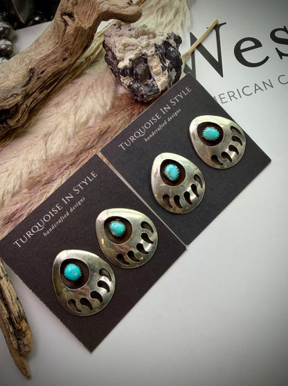 Virgina John Kingman Bear Paw Studs