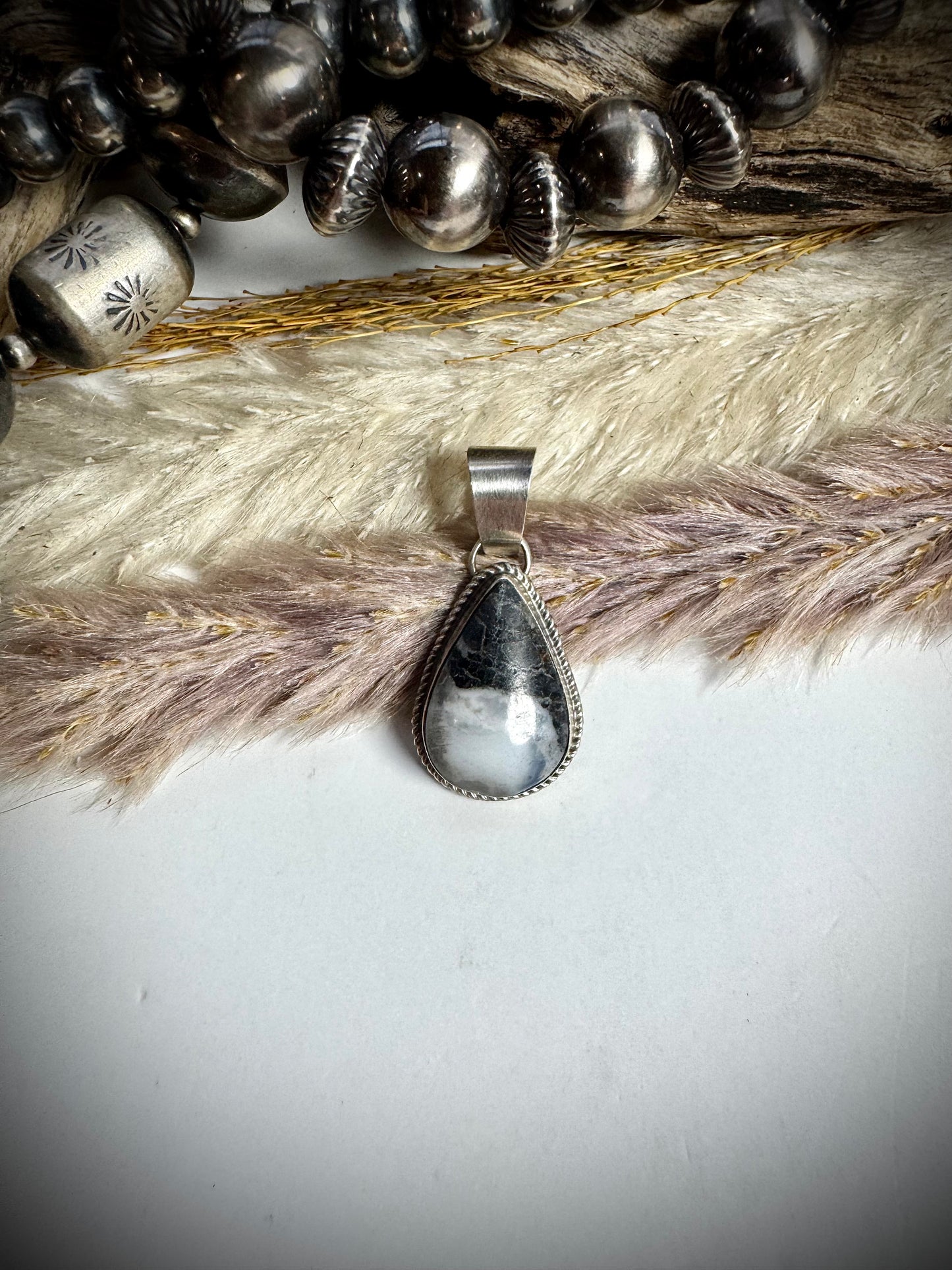 Small White Buffalo Pendant