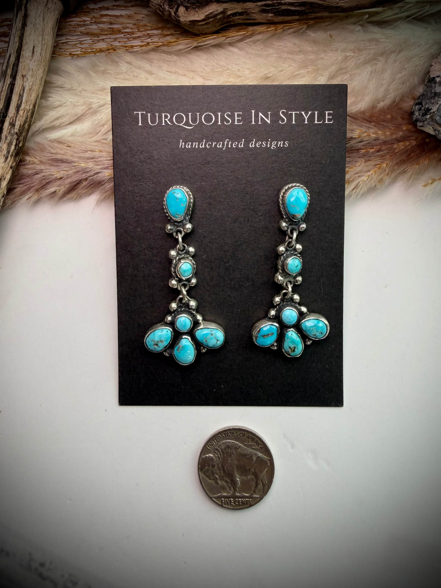Federico Turquoise Dangle Earrings