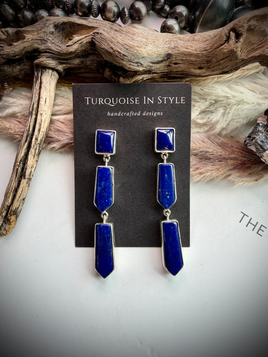 Federico Lapis Three Arrows Earrings