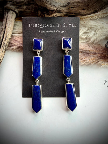 Federico Lapis Three Arrows Earrings