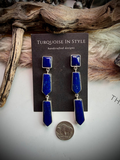 Federico Lapis Three Arrows Earrings