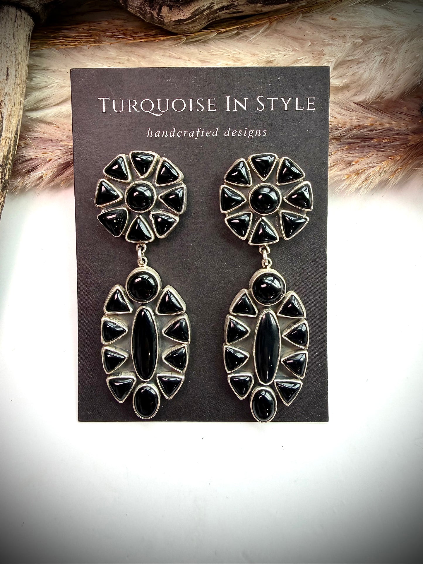 Federico Black Onyx Earrings